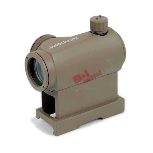Micro T-1 Style 1x24 Red Dot Sight with 1"QD High Mount